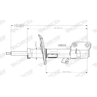 Amortisseur avant droit MONROE
