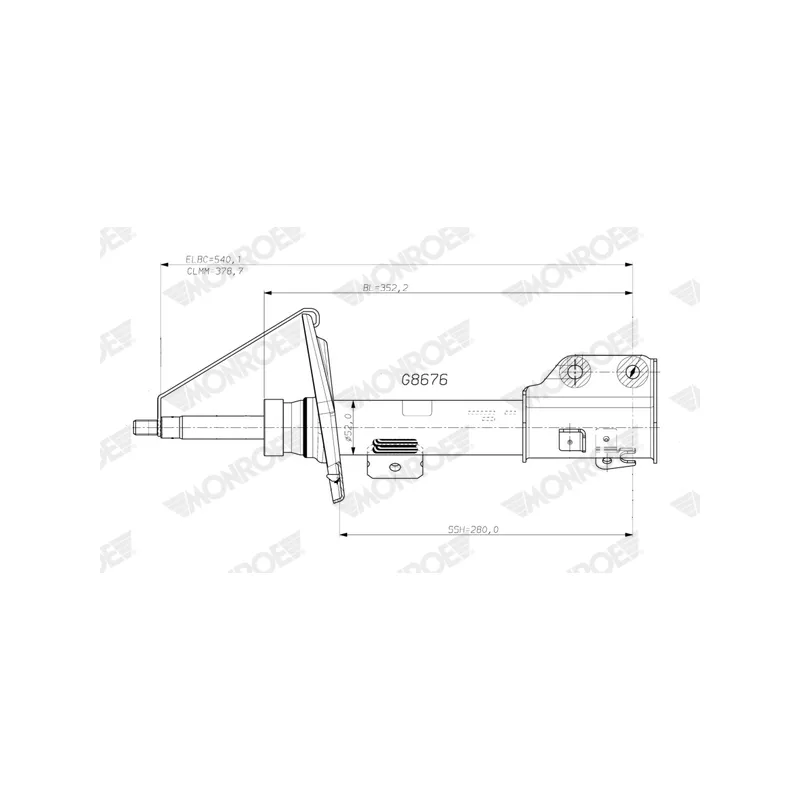 Amortisseur avant droit MONROE G8676
