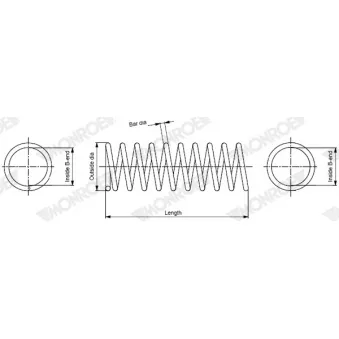 Ressort de suspension MONROE SP4474