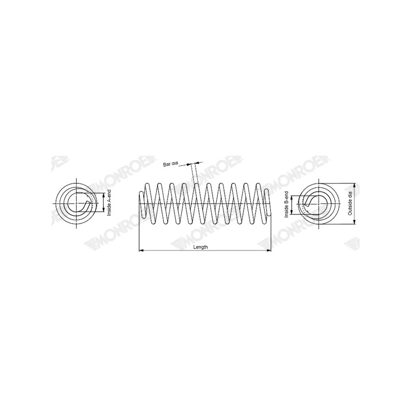 Ressort de suspension MONROE SP4515