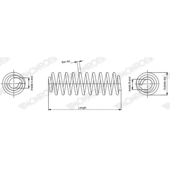 Ressort de suspension MONROE SP4529