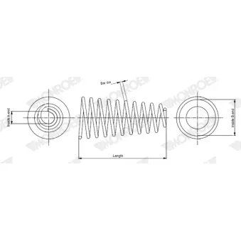 Ressort de suspension MONROE SP4587