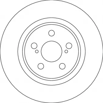 Jeu de 2 disques de frein arrière TRW DF4641