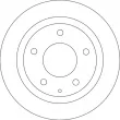 Jeu de 2 disques de frein arrière TRW DF4689 - Visuel 2