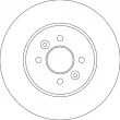 Jeu de 2 disques de frein arrière TRW DF4691 - Visuel 2