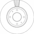 Jeu de 2 disques de frein avant TRW DF4710 - Visuel 2