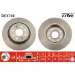 Jeu de 2 disques de frein arrière TRW DF4740 - Visuel 1