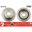 Jeu de 2 disques de frein arrière TRW DF4745 - Visuel 1