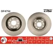 Jeu de 2 disques de frein arrière TRW DF4754 - Visuel 1