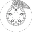 Disque de frein avant gauche TRW DF4764S - Visuel 2