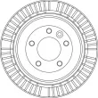 Jeu de 2 disques de frein arrière TRW DF4794 - Visuel 2