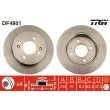 Jeu de 2 disques de frein arrière TRW DF4801 - Visuel 1