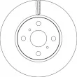Jeu de 2 disques de frein avant TRW DF4806 - Visuel 2