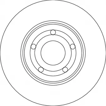 Jeu de 2 disques de frein arrière TRW DF6708