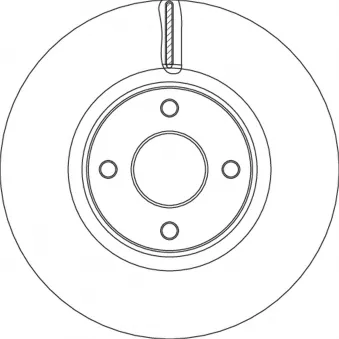 Jeu de 2 disques de frein avant TRW DF6761S