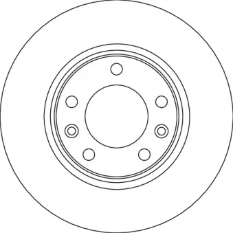 Jeu de 2 disques de frein arrière TRW DF6780
