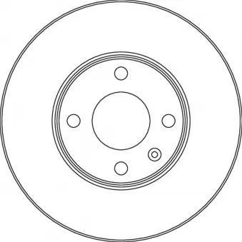 Jeu de 2 disques de frein arrière TRW DF6831