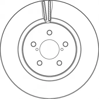 Jeu de 2 disques de frein avant TRW DF6851