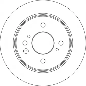 Jeu de 2 disques de frein arrière TRW DF6875